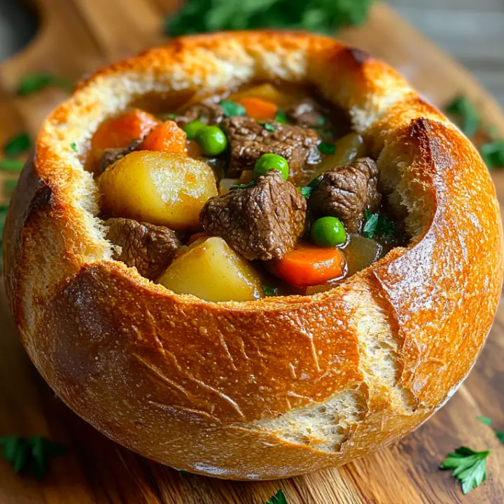 Beef Stew Bread Bowl