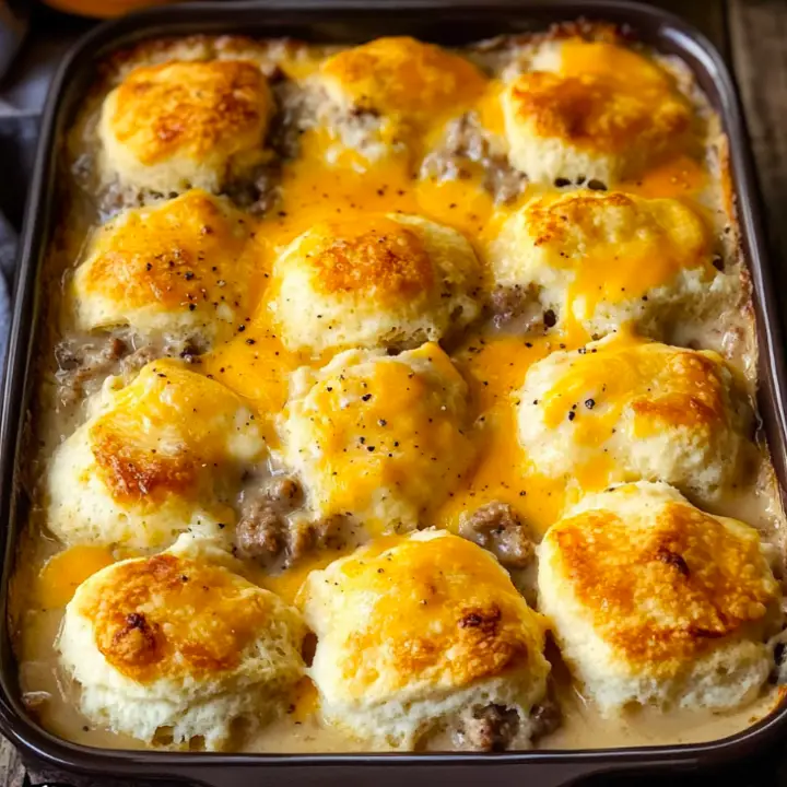 Biscuits and Gravy Casserole